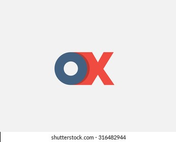 Letter X, logo icon design template. Vector business elements.