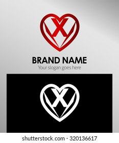 Letter X logo icon design template elements 