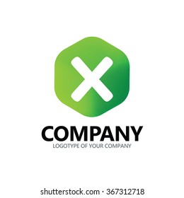 Letter X logo icon design template elements