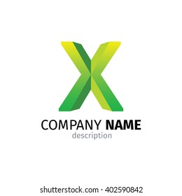 Letter X logo icon design template elements
