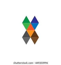 letter X logo icon design template elements











