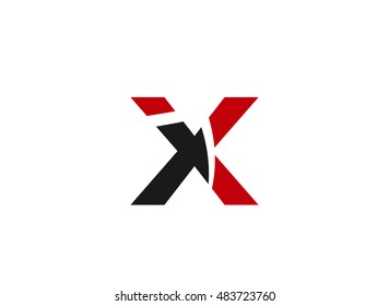 Letter x logo icon design template elements. Vector color sign
