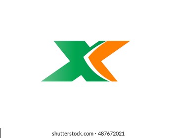 Letter X logo icon design template elements
