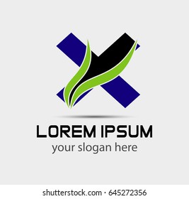 Letter x logo icon design
