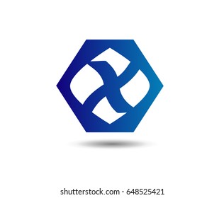 Letter x logo icon design template elements. Vector color sign
