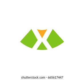 Letter x logo icon design template elements. Vector color sign
