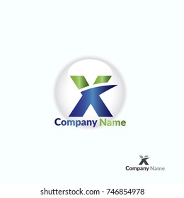 Letter X logo icon design template elements