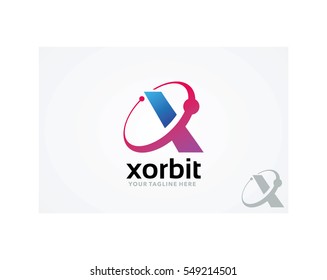 Letter X Logo Icon - Orbit Logo