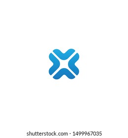 Letter x logo icon vector.