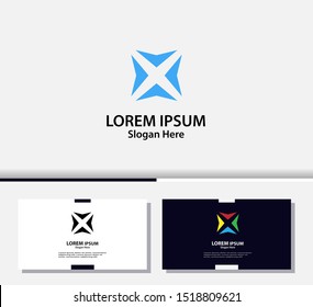 Letter X logo and icon, vector design template.EPS10