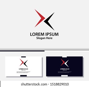 Letter X logo and icon, vector design template.EPS10