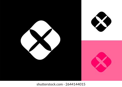letter x logo icon vector