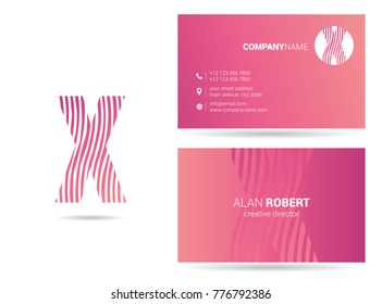 Letter X logo icon vector