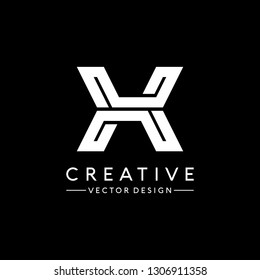 Letter X Logo. Initial Letter Design Vector Luxury Colors