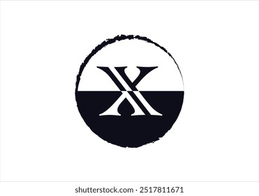 Letter X logo initial design template