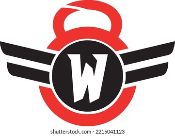  Letter X logo with kettlebell | Fitness Gym logo | vector illustration of logo design