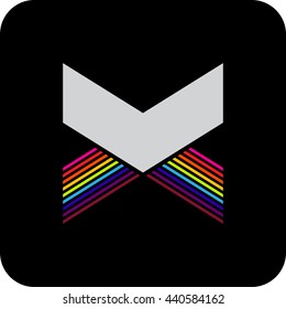 Letter X Logo Stock Vector Illustration / Application Icon /  Colorful X Letter