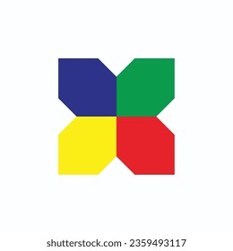 Letter X Logo Template Design Vector Illustration Design Editable Resizable 