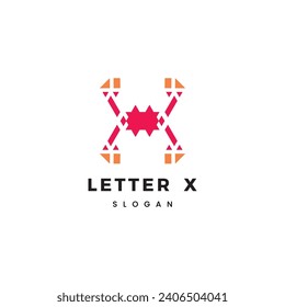 Design-Vektorgrafik-Design für Logo-Vorlage des Buchstaben X