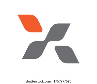 Letter X logo template vector