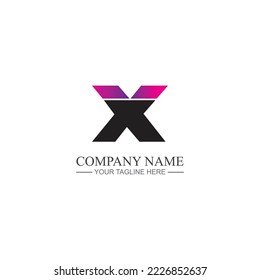 Letter X Logo Template vector icon design