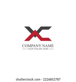 Diseño de icono vectorial de plantilla de logotipo de carta X