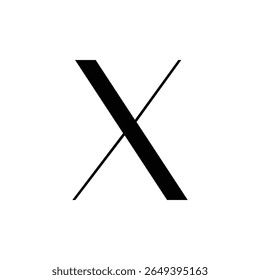 Letra X Logo ícone do vetor do modelo Design Vetor de Ações.