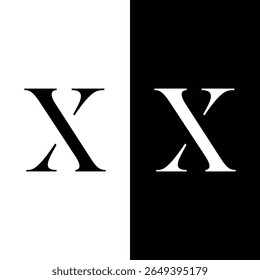 Letra X Logo ícone do vetor do modelo Design Vetor de Ações.