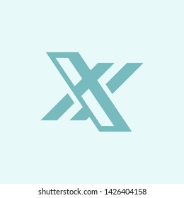 Letter X logo template,Square shape symbol,Digital,Technology,Media