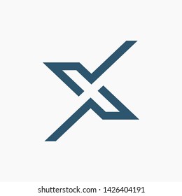 Letter X logo template,Square shape symbol,Digital,Technology,Media