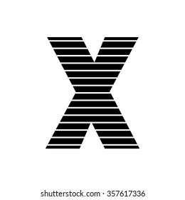 Letter X logo vector