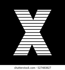 Letter X logo vector