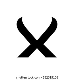 letter X logo vector