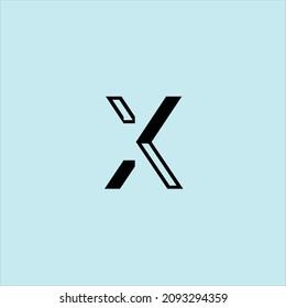 letter x logo vector architectural template