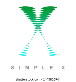 Letter X logo vector design