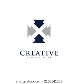 Letter X logo vector design template, Business logo symbol 