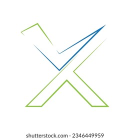 plantilla de diseño de vector de logotipo de letra X