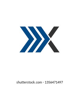 letter x logo vector graphic modern
