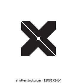letter X logo vector, icon X abstract. symbol of alphabet