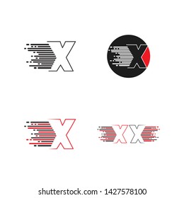 letter X logo vector, icon X abstract. symbol of alphabet - Vector