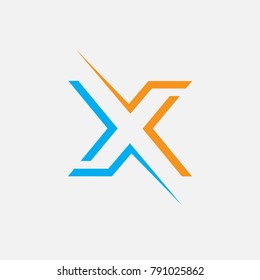 letter X logo vector, icon X abstract. symbol of alphabet