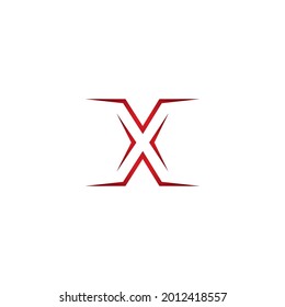 letter X logo vector illustration design template