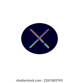 Letter X logo vector illustration. Alphabet line art. Elegant Font design