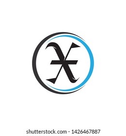 letter X logo vector,icon X abstract.symbol of alphabet - Vector