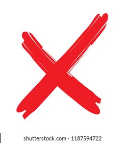 Logo de la lettre X.Signe croisé grunge. : image vectorielle de stock
