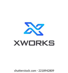 letter x logotype company logo templates
