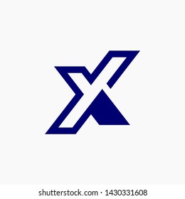 Letter X logotype design. Technology and Digital Connection concept for your Corporate identity