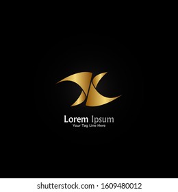 "letter X". Minimalist, simple,digital and modern logo design.