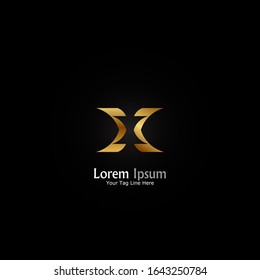 "letter X". Minimalist, simple,digital and modern logo design.
