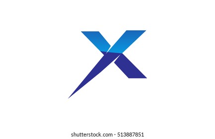 Letter X Modern Logo 